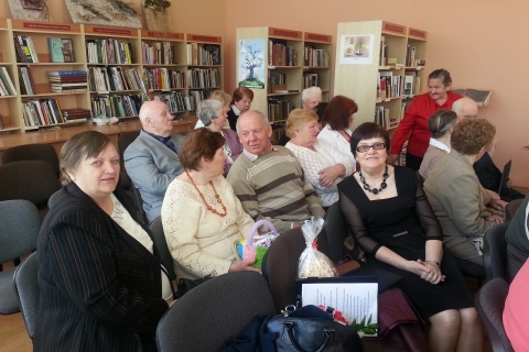 LASS Šakių filialo neregiai Poezijos pavasario šventėje