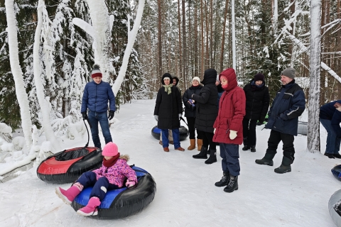 Vaikams kalnų trasos ypač patiko