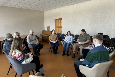 Projekto komandos susitikimas su Pauliumi Godvadu
